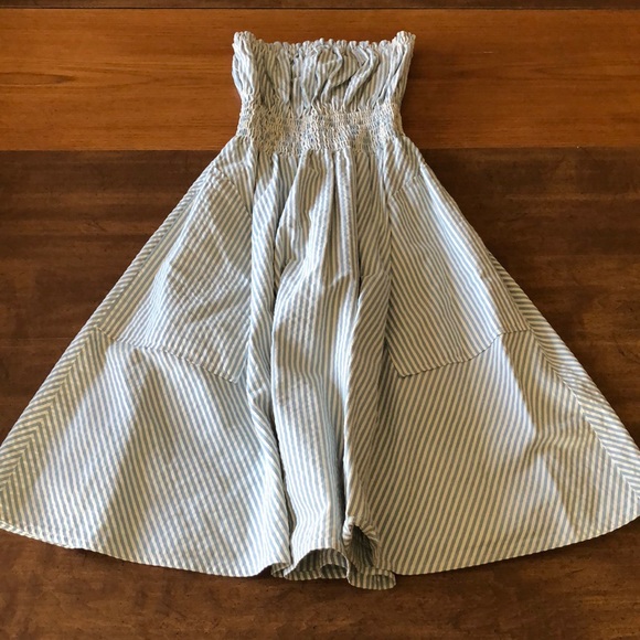 Moda strapless cotton dress - Picture 1 of 9